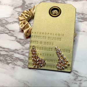 Anthropologie sparkly ear crawler earrings